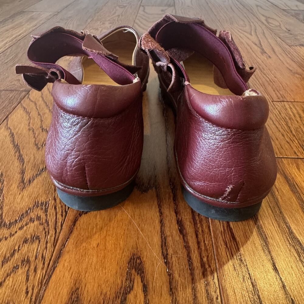 Spring Step L'Artiste Talulla 39 Women's Shoes 8.5 Burgundy Floral Ballet Flats - Picture 8 of 11